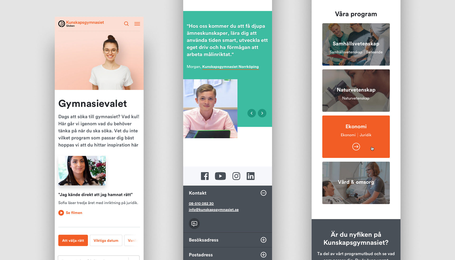 Ny UX och design med fokus på gymnasievalet - Limetta Digitalbyrå Ny UX och design med fokus på gymnasievalet - Limetta Digitalbyrå