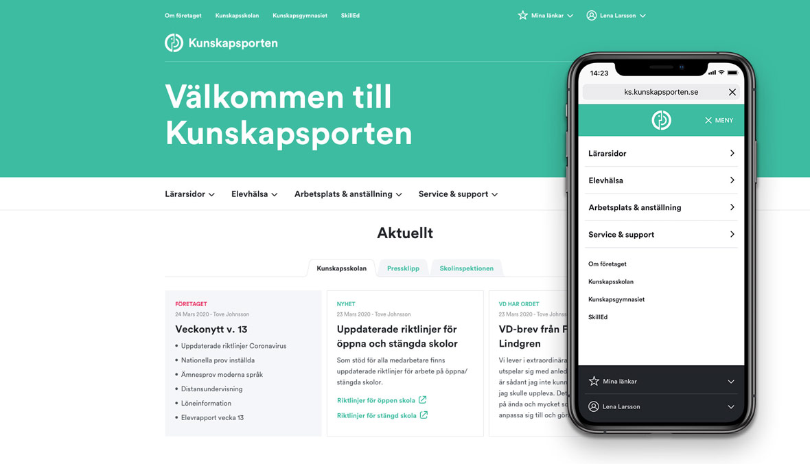 Kunskapsskolans intranät med förbättrad läsbarhet och tillgänglighet - Limetta Digitalbyrå Kunskapsskolans intranät med förbättrad läsbarhet och tillgänglighet - Limetta Digitalbyrå